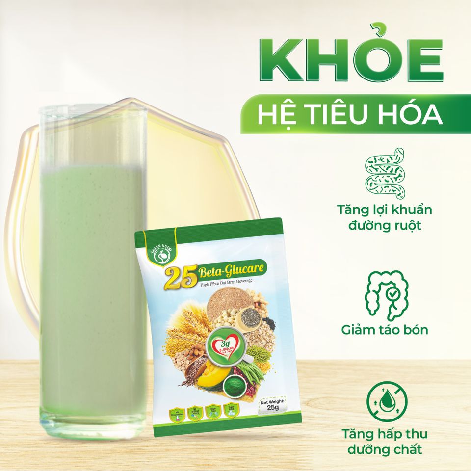 Sữa Hạt Ngũ Cốc 25 Beta Glucare - Giúp Ổn Định Đường Huyết, Chứa Tảo Xoắn Spirulina, Dinh Dưỡng Thông Minh 625gr